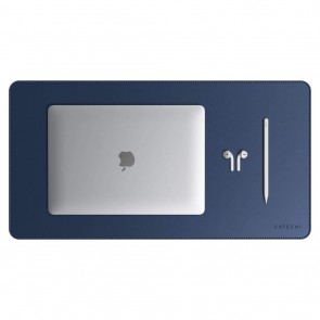 SATECHI Eco Leather Desk Mat Blue