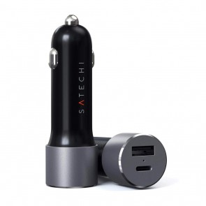 SATECHI 72W Type-C PD Car Charger Space Gray