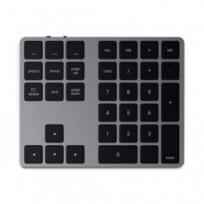SATECHI Bluetooth Wireless Extended Keypad Space Gray