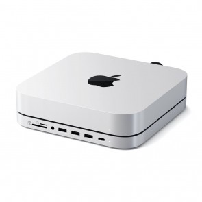 SATECHI Stand & Hub for Mac Mini w/ SSD Enclosure Space Grey