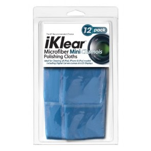 12 iKlear Travel Size Microfiber Chamois Style Cloths