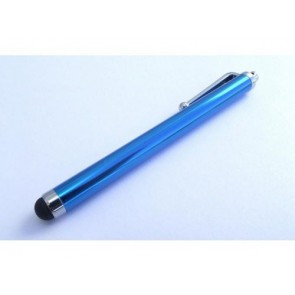 Professional Cable Ocean BLUE SnowFire Stylus Pen with rubber soft tip - silver pocket clip