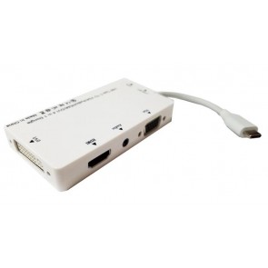 Professional Cable USB-C Male to 3-in-1 HDMI, VGA, & DVI Video Adapter