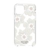 kate spade new york Protective Hardshell Case (1-PC Comold) for iPhone 11 Pro - Hollyhock Floral Clear/Cream with Stones