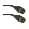 Professional Cable RG6 F Connector to F Connector - 6 Feet (BLACK)