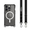 MagEasy Odyssey M + Strap iPhone 15 Pro Max - Leather Black / Black