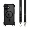 MagEasy Odyssey M+Strap Rugged Utillity Case iPhone 16 Leather Black/Black