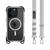 MagEasy Odyssey M+Strap Rugged Utillity Case iPhone 16 Pro Max Metal Silver//Galaxy Gray