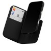 MagEasy Card Folio M Leather Flip Stand Case iPhone 16 Plus Black
