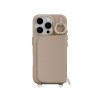 MagEasy Pouch M Wallet Stand Case iPhone 16 Pro Camel Brown