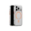 MagEasy Bright M Never Yellowing Protective Clear Case for iPhone 17 Pro Transparent/Coral Ring