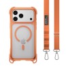 MagEasy Odyssey Strap M Rugged Utility Protective Case with Lanyard for iPhone 17 Pro Coral/Orange