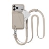 MagEasy Pouch Wallet Phone Case with Lanyard for iPhone 17 Pro Max Starlight/Starlight