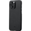 PITAKA MagEZ Case 3 (Black/Grey Twill) 600D for iPhone 14 Pro Max