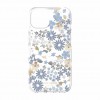 Kate Spade New York Protective Hardshell Case for iPhone 14 Plus - Flower Fields/Dusty Blue/Silver Foil/Gold Foil/Gems