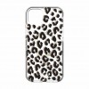 Kate Spade New York Defensive Hardshell for MagSafe Case for iPhone 14 - City Leopard Glitter/Black/Gold Glitter/Gold Foil