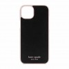 Kate Spade New York Wrap Case for iPhone 14 - Black/Pale Vellum Bumper/Pale Vellum Logo