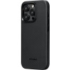PITAKA MagEZ Case Pro 4 (Black/Grey Twill) 600D for iPhone 15 Pro