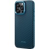 PITAKA MagEZ Case Pro 4 (Black/Blue Twill) 1500D for iPhone 15 Pro