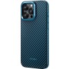 PITAKA MagEZ Case Pro 4 (BlackBlue Twill) 1500D for iPhone 15 Pro Max