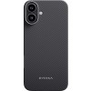 Pitaka Black/Grey Ultra-Slim Case for iPhone 16