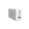 STM 65W three port (USB-C x2 & USB-A) power adapter (univ) - white