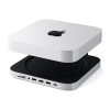 Satechi Mac Mini Stand & Hub with NVMe SSD Enclosure - Silver