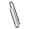 Satechi 7-in-1 USB-C Slim Multiport Adapter with Ethernet (Silver)