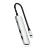 Satechi 4-in-1 USB-C Slim Multiport Adapter 4K (Silver)