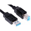 USB 3.0 A male to B male - 10 Feet - BLACK