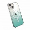 Speck iPhone 14 PRESIDIO PERFECT CLEAR OMBRE +MS (CLEAR/FANTASY TEAL FADE)