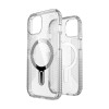 Speck iPhone 16e/15 PRESIDIO CLEAR GRIP CLEAR/CLEAR/CHROME FINISH/SERENE SILVER