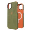 Speck iPhone 15 Plus PRESIDIO CLEAR GRIP BUSH GREEN / PUMPKIN PIE