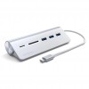 Satechi TYPE-C Aluminum USB Hub & Card Reader Silver