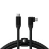 Satechi Right Angle USB-C Data & Charge Cable - Black