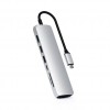 SATECHI Type-C Slim Multiport with Ethernet Adapter Silver