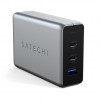 Satechi 100W USB-C PD Compact Charger- US ( 2X Type-C / 1 Type-A) (space gray)