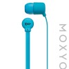 Moxyo MXY Mission Earbud, Aqua Flat Cbl w Mic Aqua