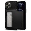 Spigen iPhone 12 Pro Max Case Slim Armor Wallet Black