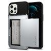 Spigen iPhone 12 Pro Max Case Slim Armor Wallet Satin Silver
